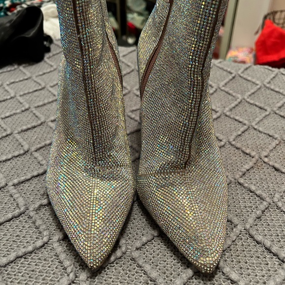 Gianni Bini Rhinestone Boots - Picture 6 of 7